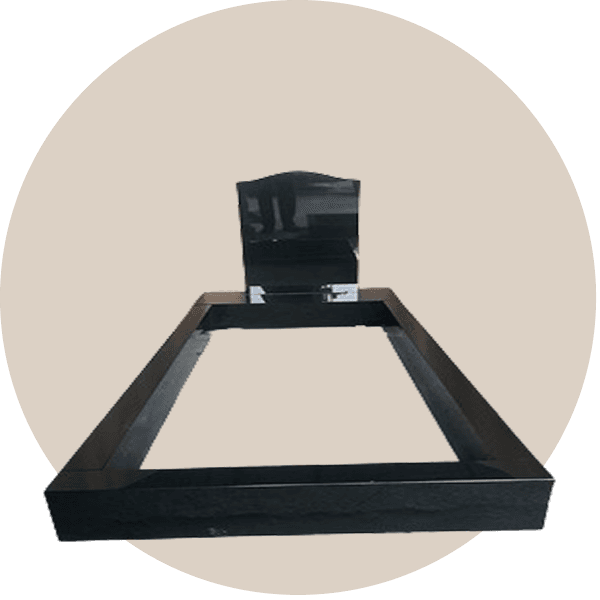 Black Granite Memorial Kerb Sets