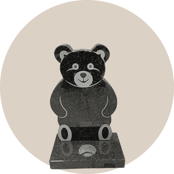 Black Granite Children Headstone