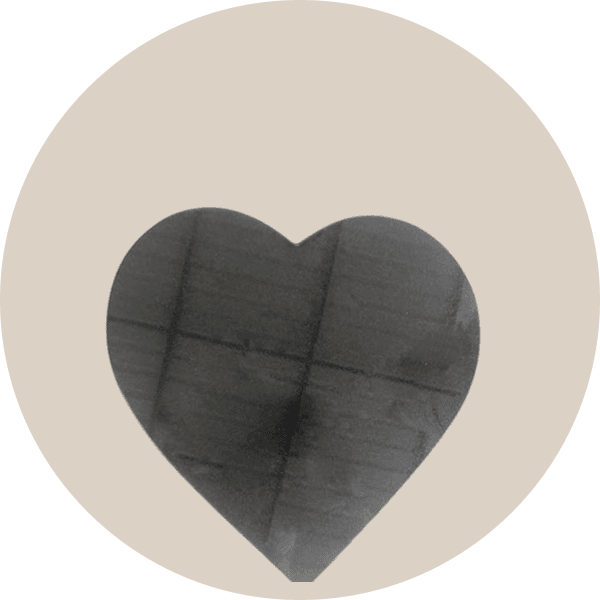 Black Granite Heart Memorial Plaques