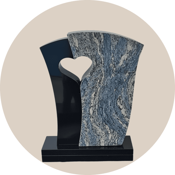 Black and Grey Granite Bespoke Memorial