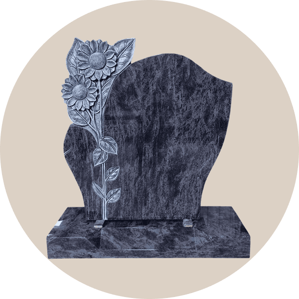 Bahama Blue Single Bespoke Gravestone