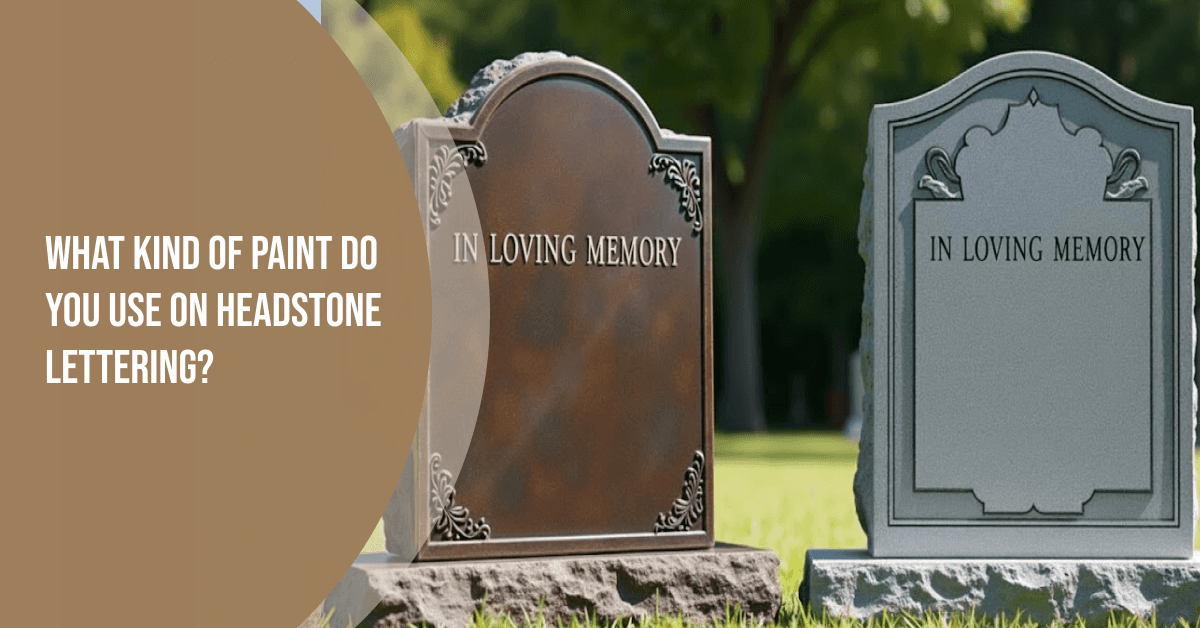 What Kind of Paint Do You Use on Headstone Lettering? An Expert Guide