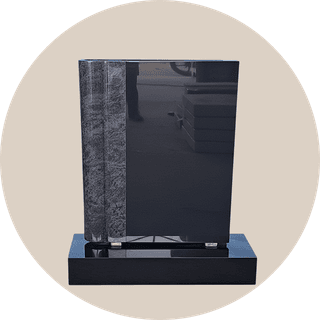 Closed Book With Spine Headstone Memorial thumbnail