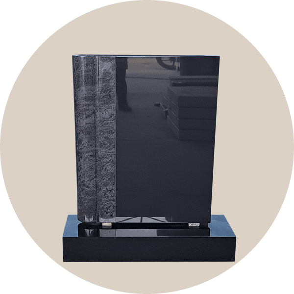 Standing Book Headstone