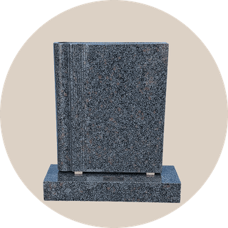 Closed Book With Spine Headstone Memorial thumbnail