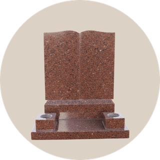 Green Granite Book Headstone thumbnail