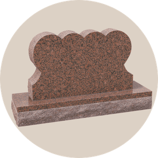 Impearl Red Double Heart Shape Headstone thumbnail