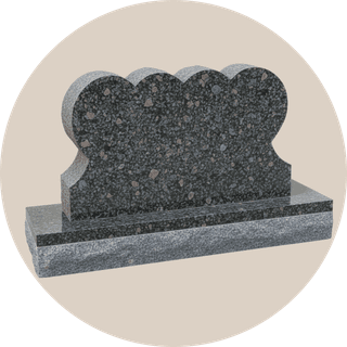 Impearl Red Double Heart Shape Headstone thumbnail