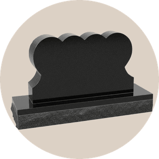 Impearl Red Double Heart Shape Headstone thumbnail