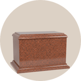 Red Granite Memorial Urns For Ashes thumbnail