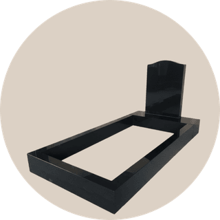 Black Granite Ogee Headstone Kerb Sets thumbnail