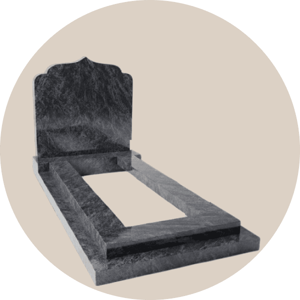 Bahama Blue Granite Memorial Kerb Sets