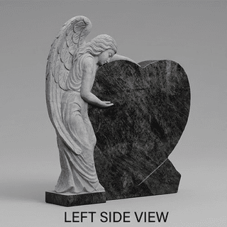 Bahama Blue Leaning Angel Headstone thumbnail