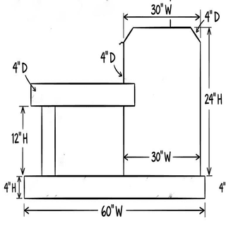 Black Granite Memorial Bench with One Side Tablet thumbnail
