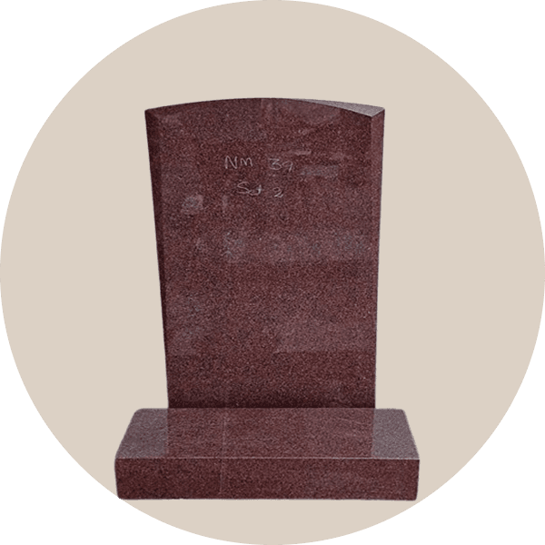 Red Granite Bespoke Headstone