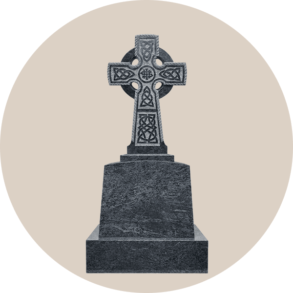 Modern Celtic Cross Gravestone