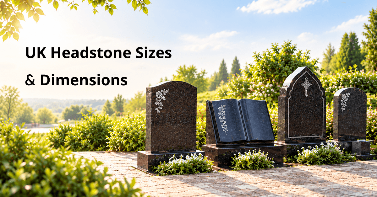 UK Headstone Size Guide: Standard Dimensions for Memorial Dealers & Masons