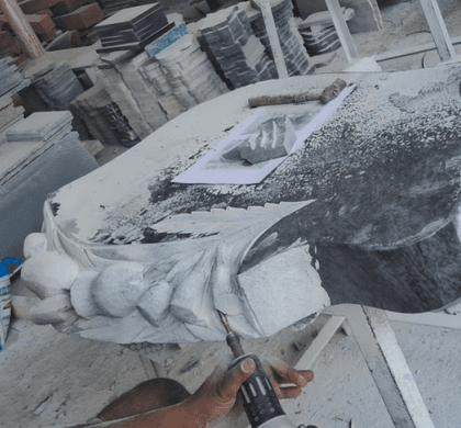 headstone carving