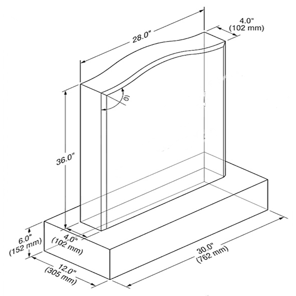 anton shape headstone cad