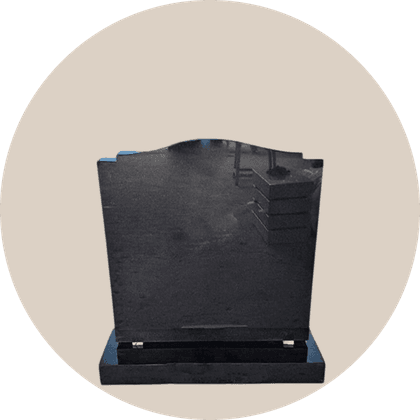 black grantie ogee with checked shoulder