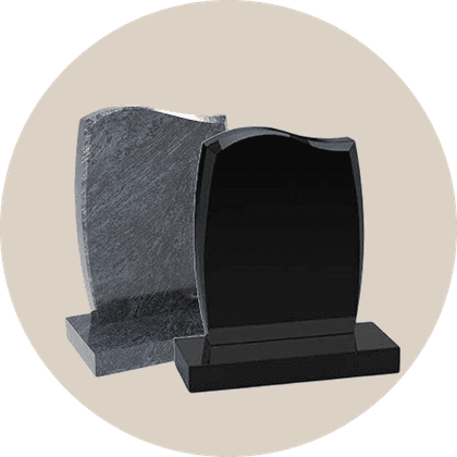 ogee shape headstones