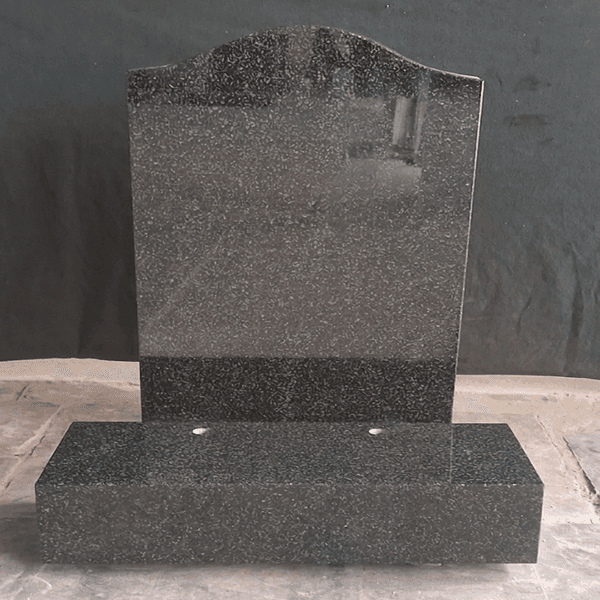 Regal grey granite polish ogee headstone