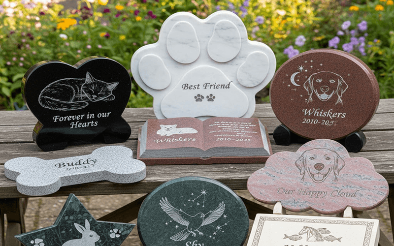 small memorial stones for graves